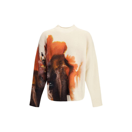 U GFX KNIT CREW CWHITE/MULTCO