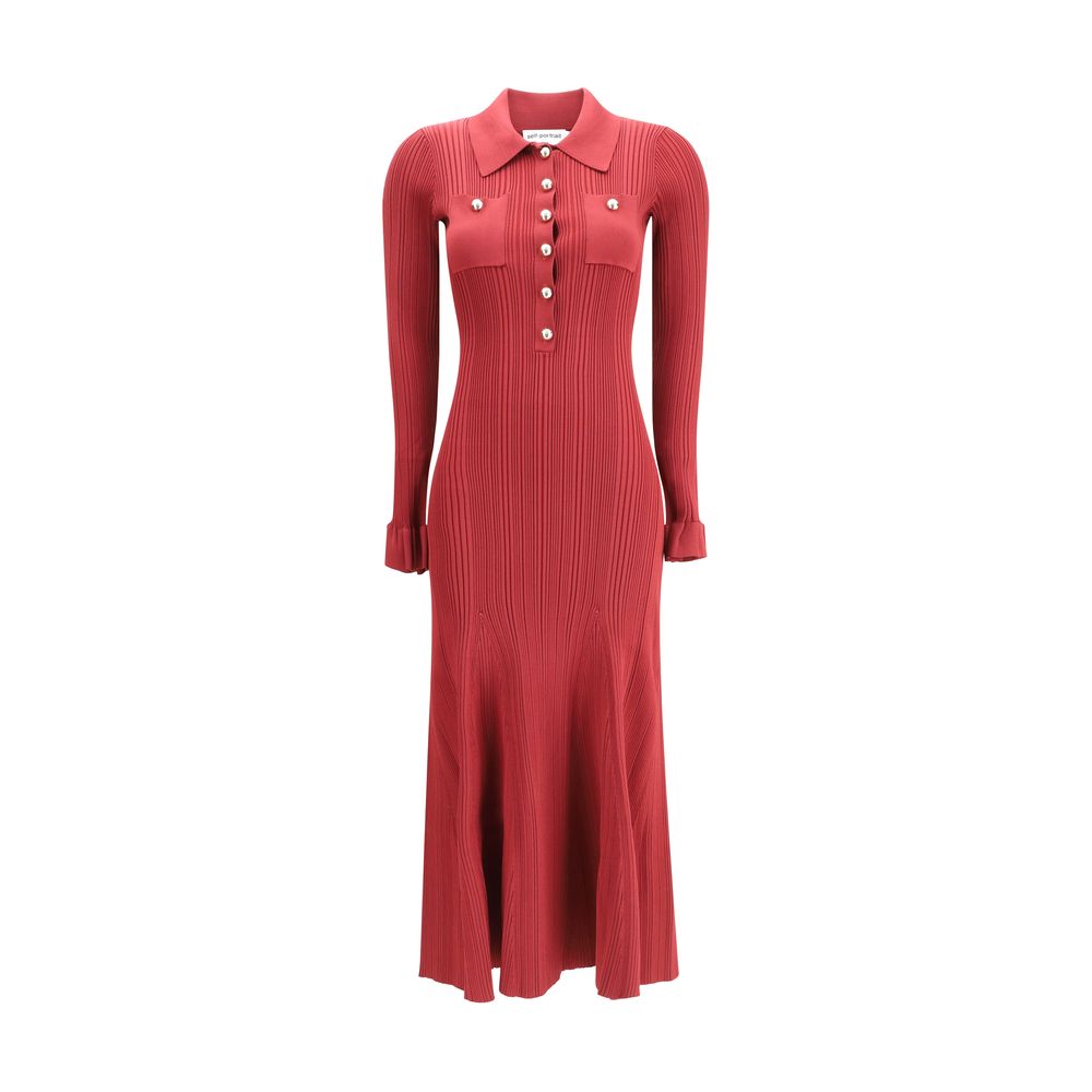 Ribbed knit midi Dress