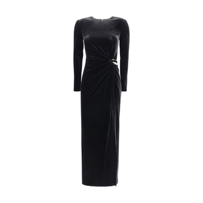 Embellished velvet midi Dress