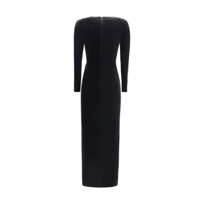 Embellished velvet midi Dress