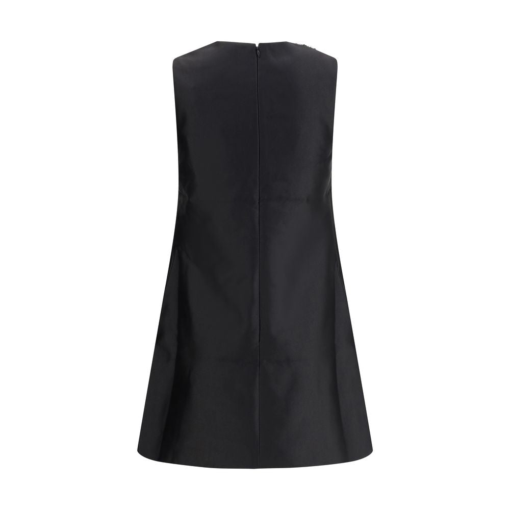 Taffeta embellished trim short Dress