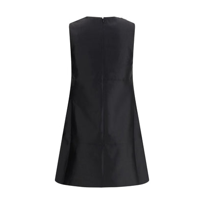 Taffeta embellished trim short Dress