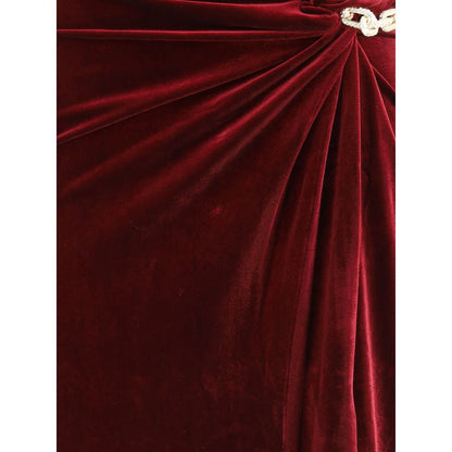 Velvet bandeau long Dress