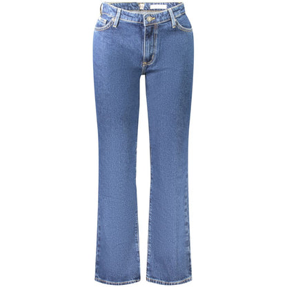 Blue Cotton Women's Straight Jean