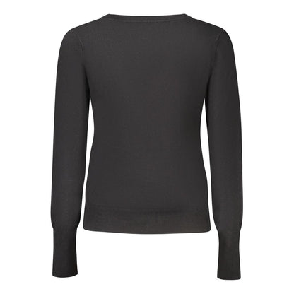 Black Viscose Women Cardigan