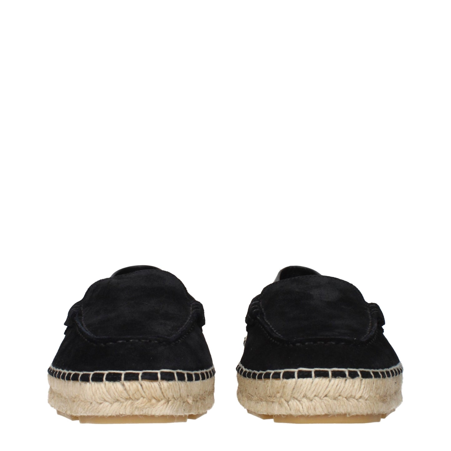 Black Leather Espadrilles