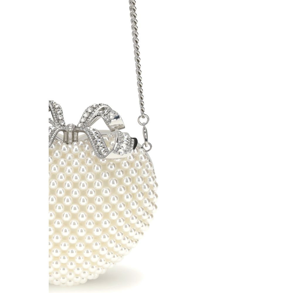 Pearl Heart Clutch Bag