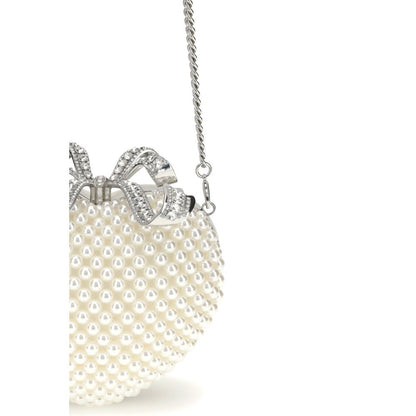 Pearl Heart Clutch Bag