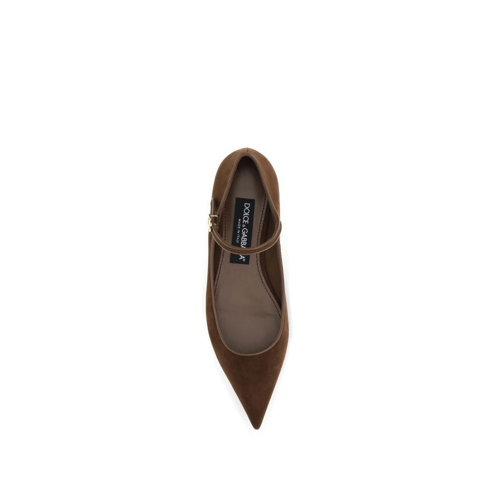 Suede and nappa leather Ballerinas
