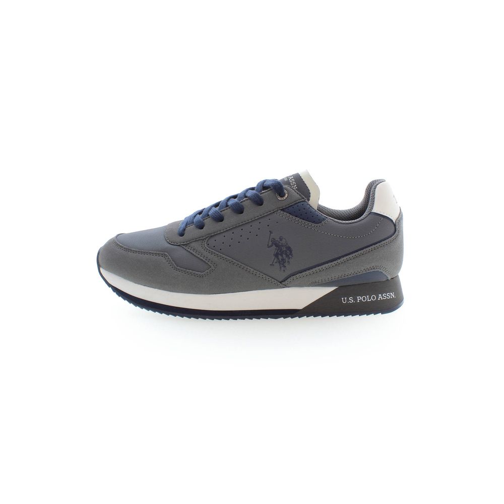 Gray Polyester Sneaker