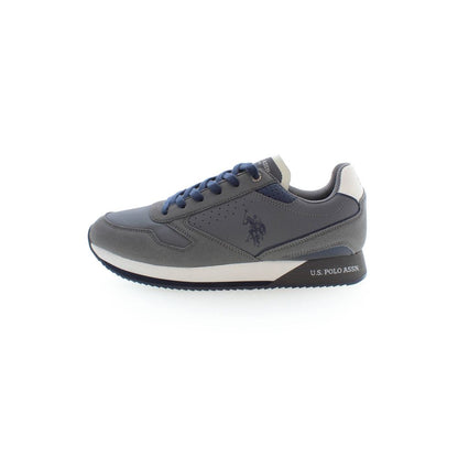 Gray Polyester Sneaker