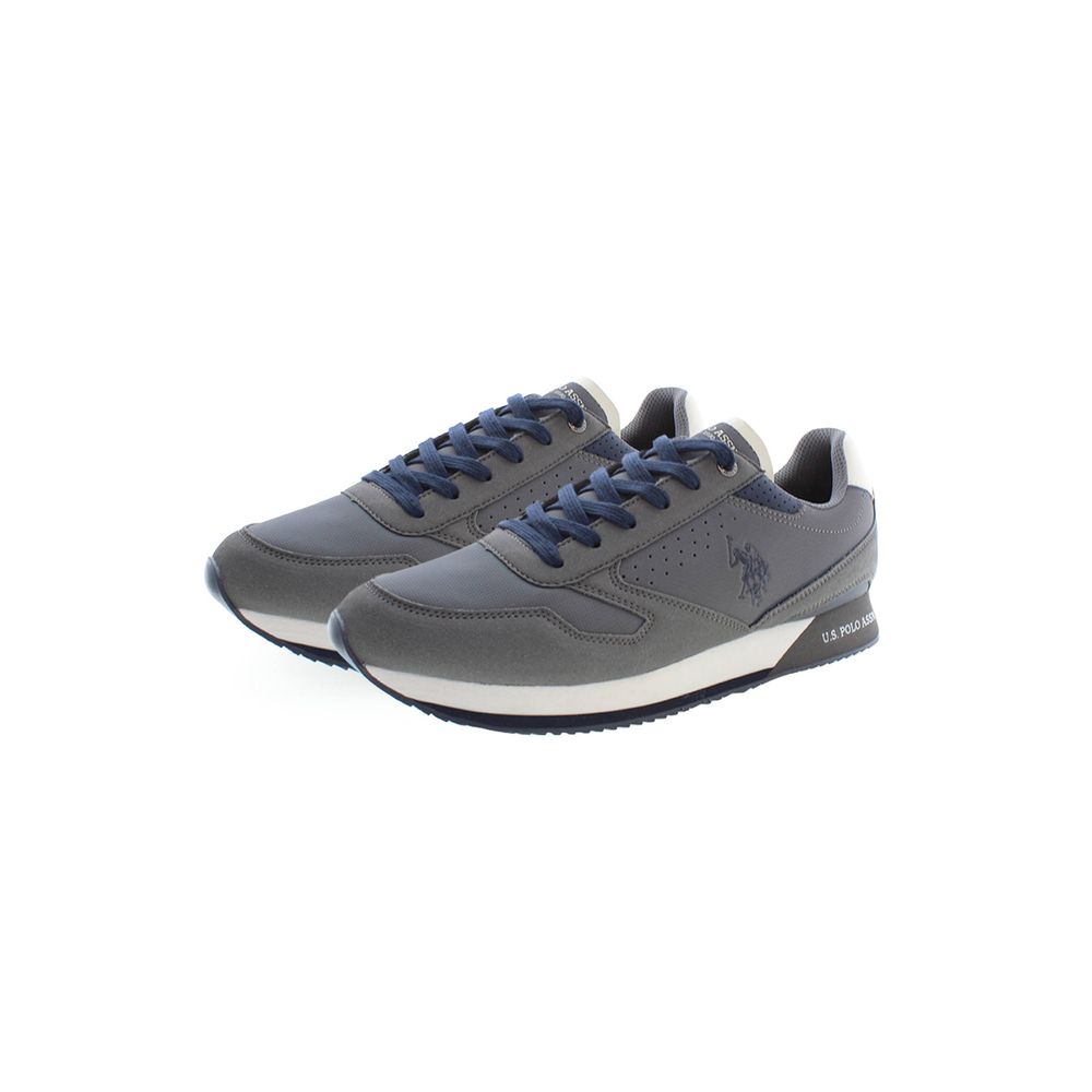 Gray Polyester Sneaker