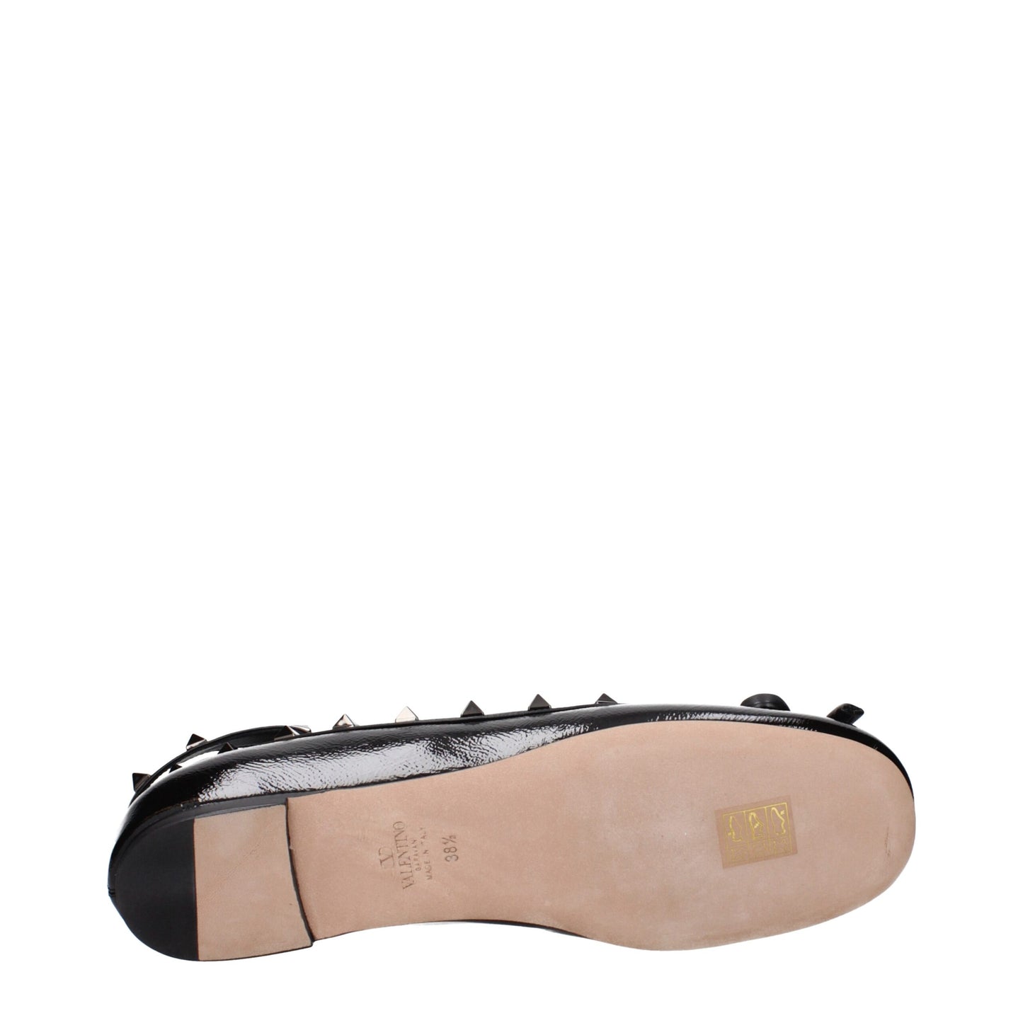 Black Leather Ballet Flats