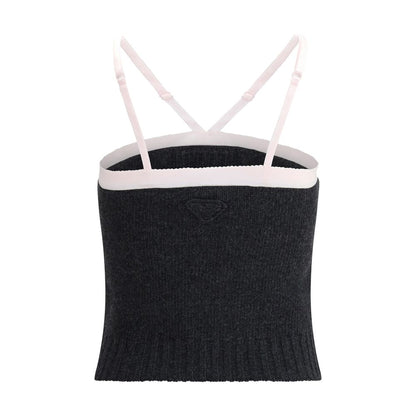 Virgin wool crop Top