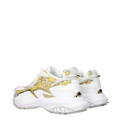 Gold Fabric Low Tops