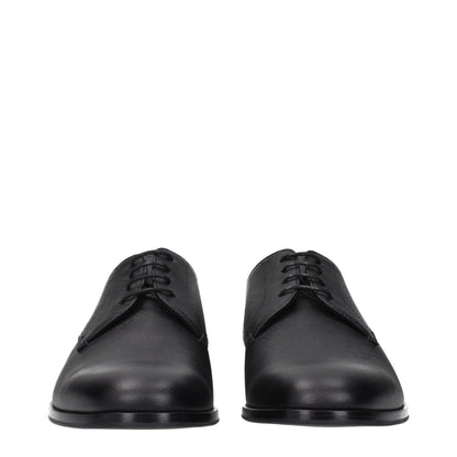 Black Leather Oxfords And Derbies
