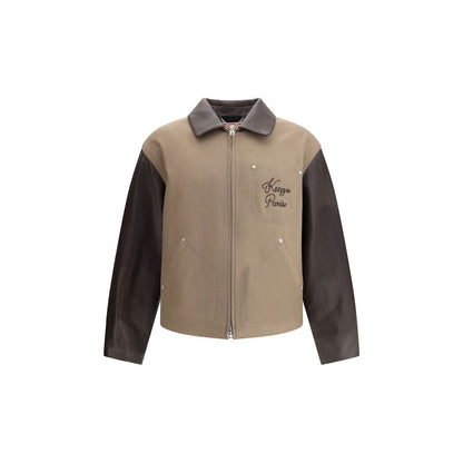 Wool and leather college Jacket