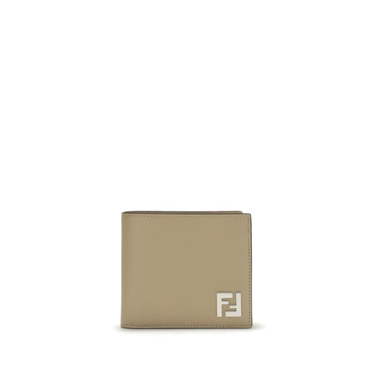 FF leather and canvas bifold Wallet