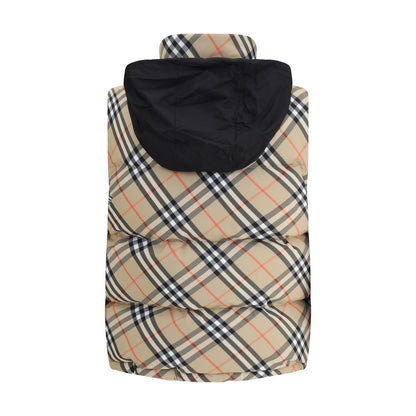 Check vest Down Jacket