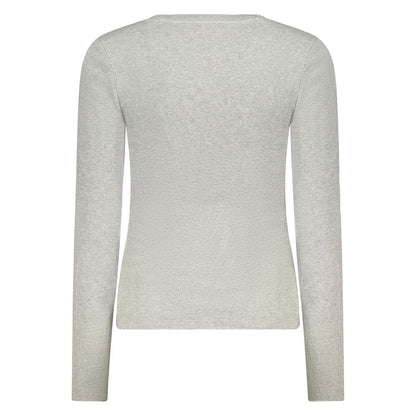 Gray Cotton Women T-Shirt
