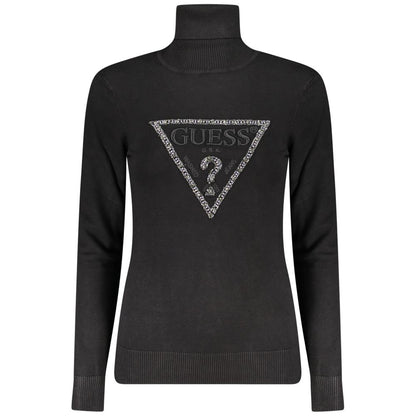 Black Viscose Women Sweater