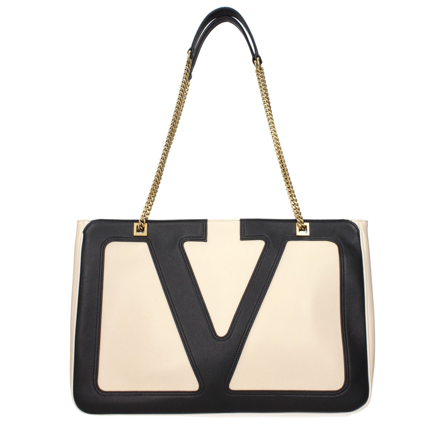 Beige Leather Shoulder Bags