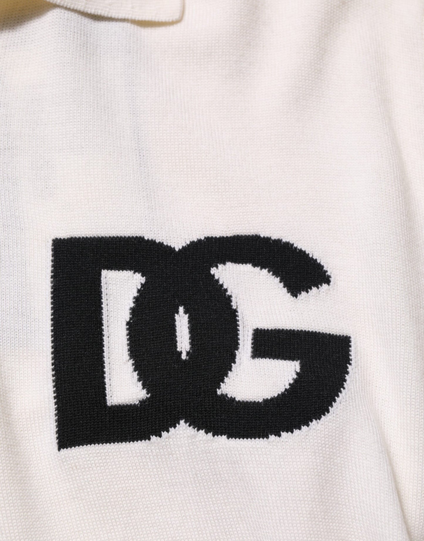 White Cotton Collared Short Sleeves T-shirt