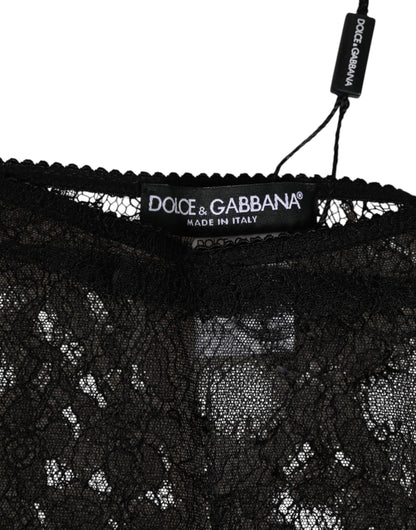 Black Nylon Stretch High Waist Panty Underwear