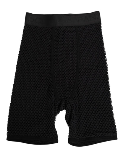 Black Cotton Logo Shorts Midi Trouser Underwear