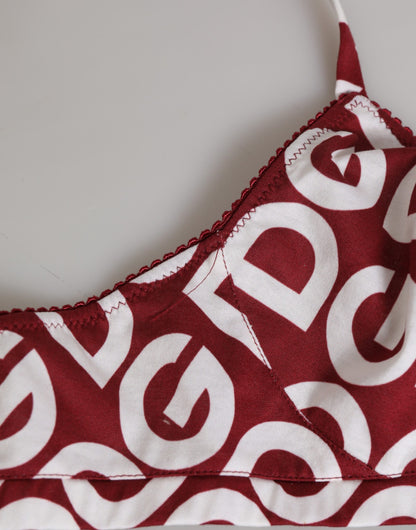 Red White Logo Mania Soft Cup Bra Underwear