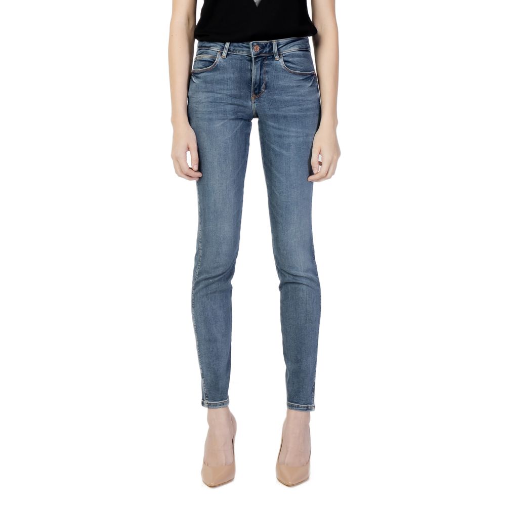 Blue Cotton Skinny Jean