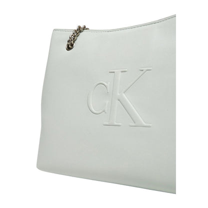 Gray Polyethylene Handbag