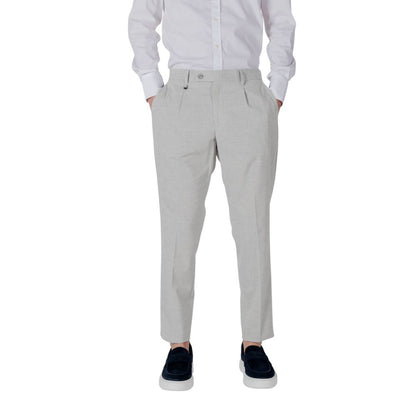 Gray Polyester Pant