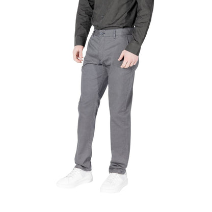 Blue Cotton Skinny Pant