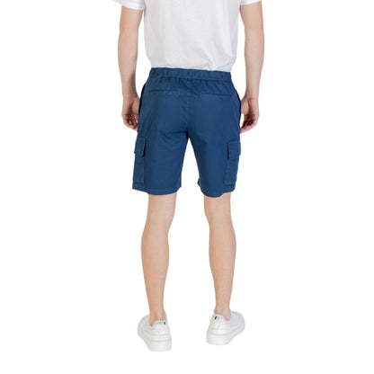 Blue Cotton Bermuda