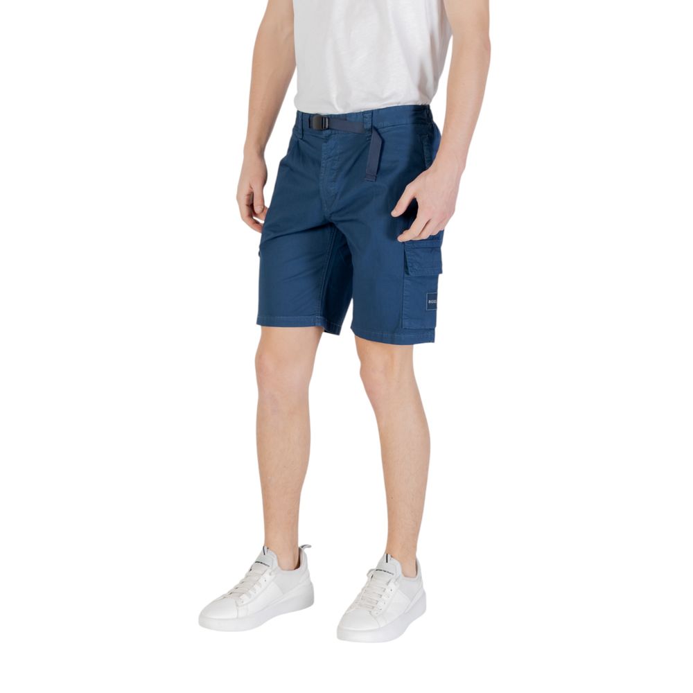 Blue Cotton Bermuda
