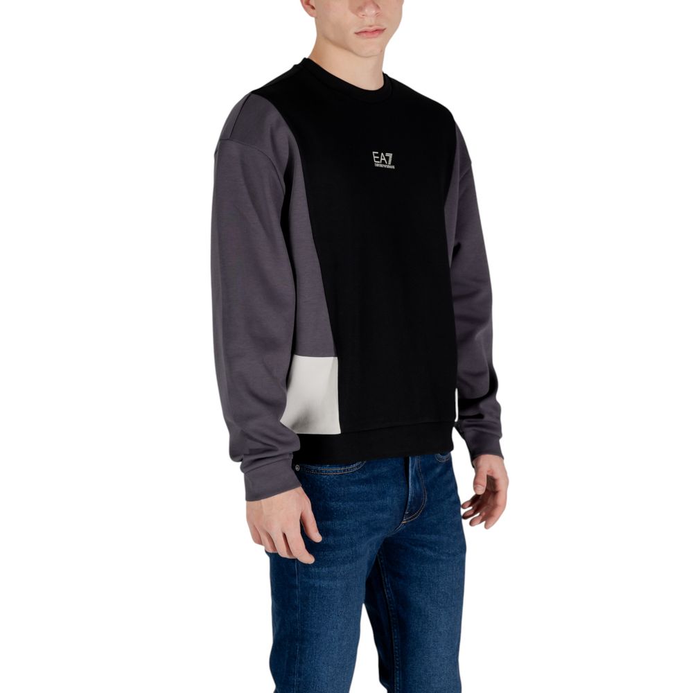 Black Cotton Sweatshirt