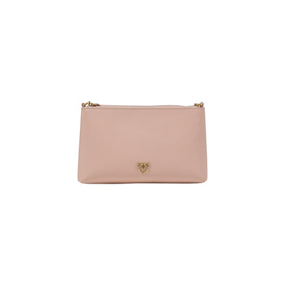 Pink Leather Clutch Bag