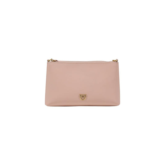 Pink Leather Clutch Bag