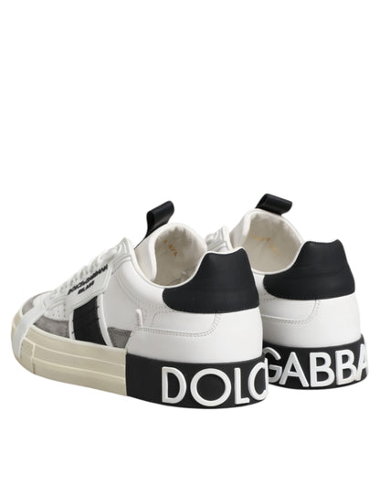 White Leather Custom 2.Zero Sneakers Shoes