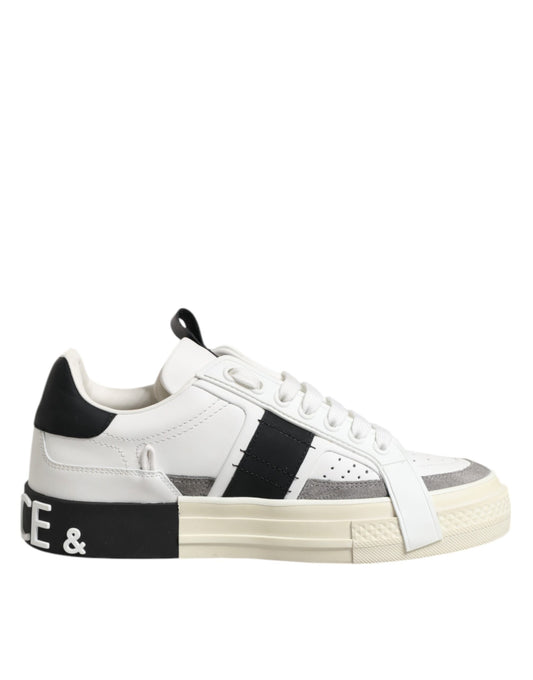 White Leather Custom 2.Zero Sneakers Shoes