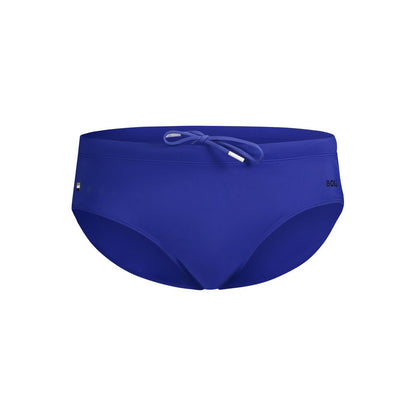 Blue Elastane Swimwear