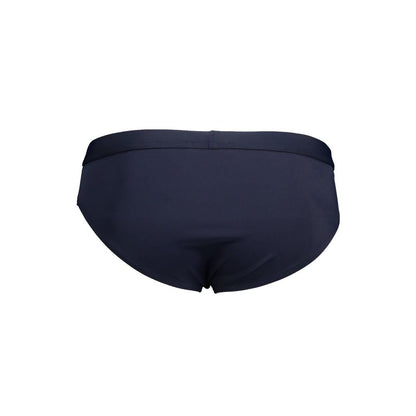 Blue Elastane Swimwear