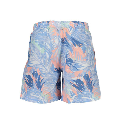 Blue Polyester Swimwear