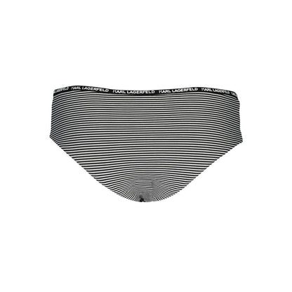 Black Elastane Swimwear
