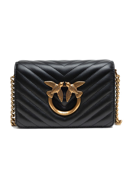 Black Love Click Mini Sheep nappa Chevron