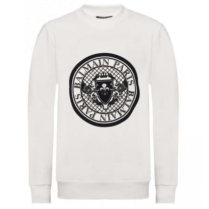 White Cotton Sweatshirt