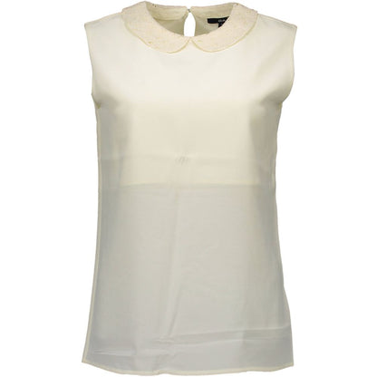 White Silk Tank Top