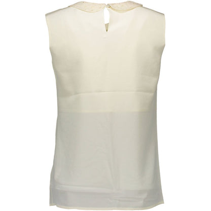 White Silk Tank Top