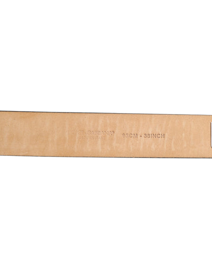 Black Classic Leather Silver-Tone Buckle Belt